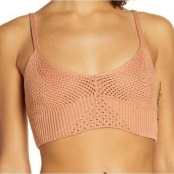 Free People Tops - Free People You Wanna Brami in Sugar Almond Pink Size L